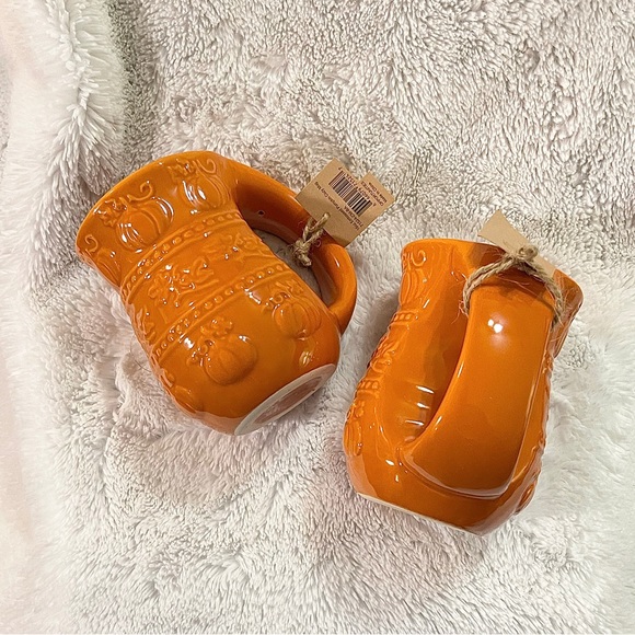 🆕NWT🍁☕️OPPORTUNITIES EMBOSSED PUMPKIN COZY MUGS SET☕️🍁 - Picture 5 of 10